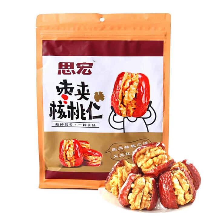 Sihong Red Dates Stuffed with Walnuts 252g - Jujube Walnut Snack Bites