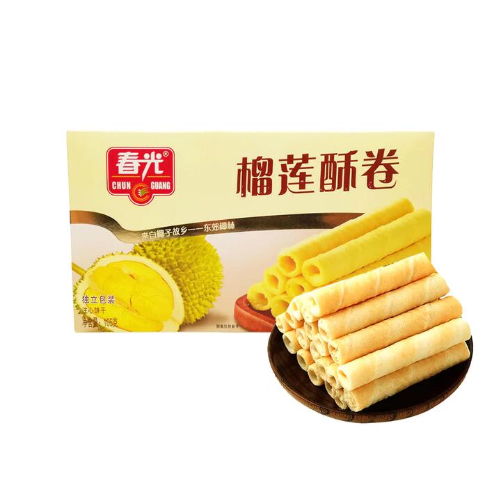 Chun Guang Durian Crisp Rolls - 105g