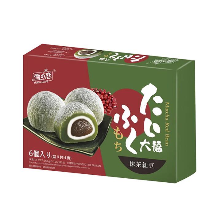 Yuki & Love Matcha Red Bean Mochi - 162g