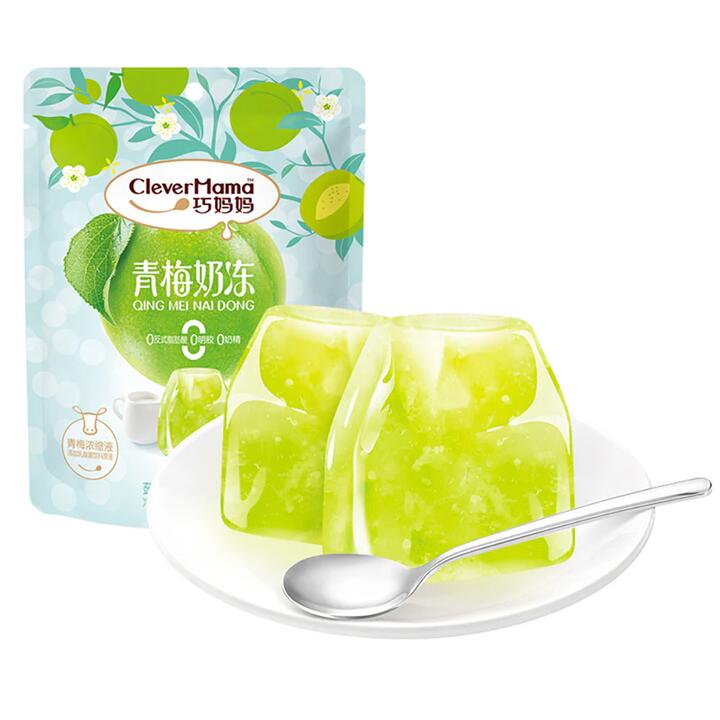 Clever Mama Green Plum Konjac Milk Jelly - Original Flavor, 6 Pieces, 120g