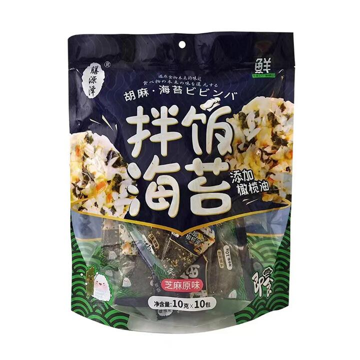 Shanyuanze Seaweed Rice Seasoning with Sesame - Original Flavor, 10 Packs, 100g