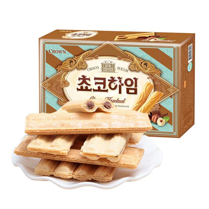 Crown Choco Hazelnut Wafer Biscuits - 284g