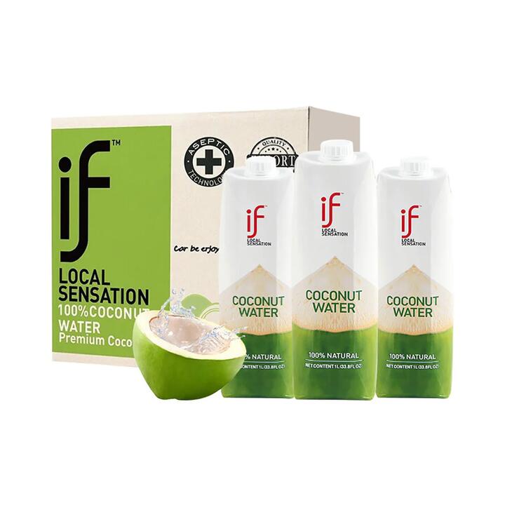 IF Local Sensation 100% Coconut Water 1L x 12 - Case