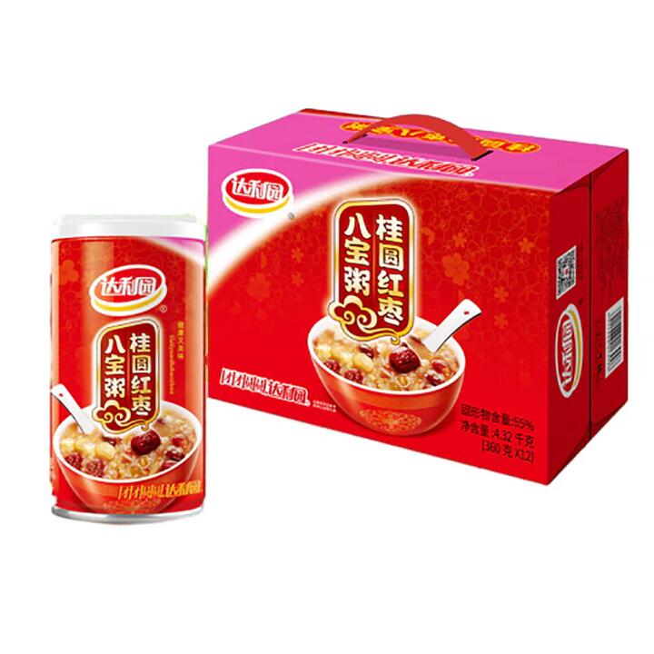Daliyuan Longan and Red Date Eight Treasures Congee - 360g x 12 Cans