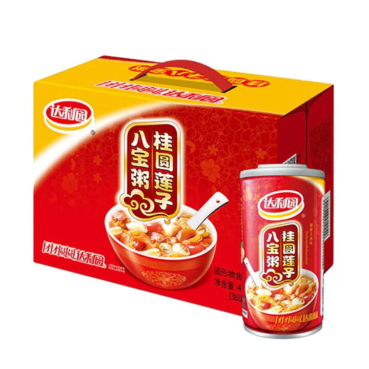 Daliyuan Longan and Lotus Seed Eight Treasures Porridge - 360g x 12 Cans