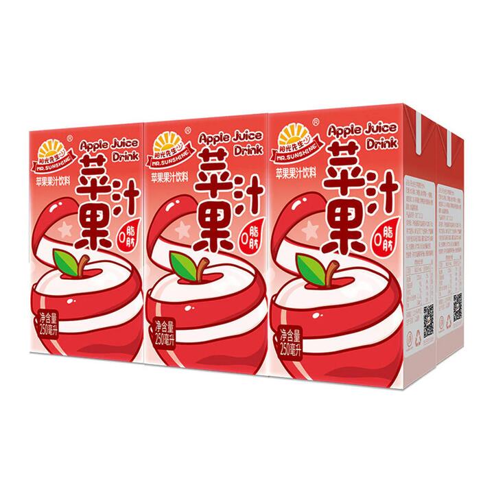 Mr. Sunshine Apple Juice Drink - 250ml x 6 Packs