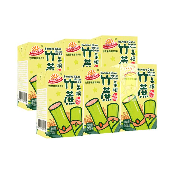 Mr. Sunshine Bamboo Cane and Imperatae Drink - 250ml x 6 Boxes