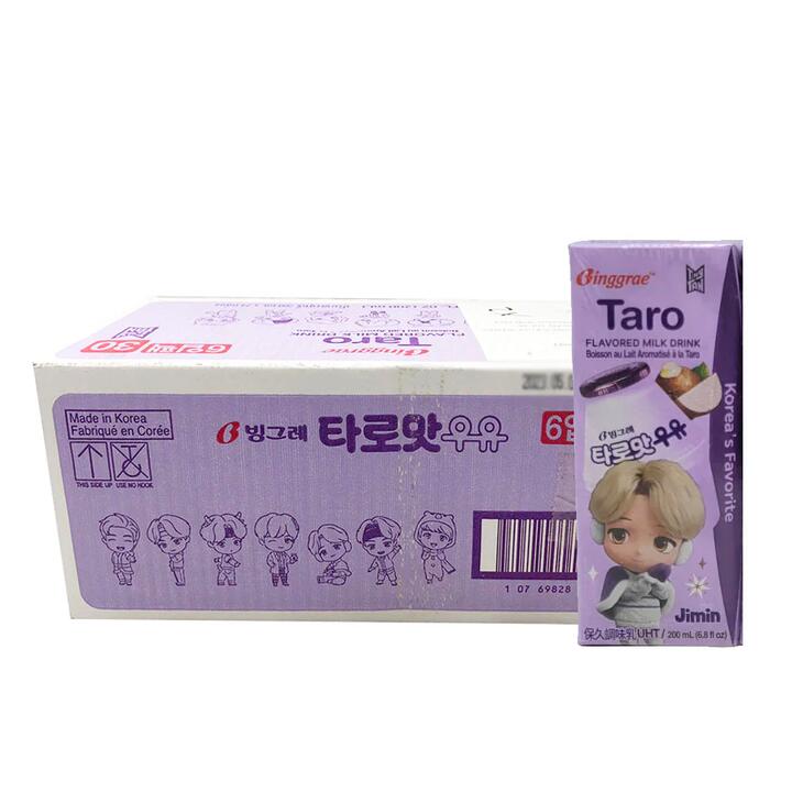 Binggrae Taro Flavored Milk Drink - 200ml x 6 x 4/Box