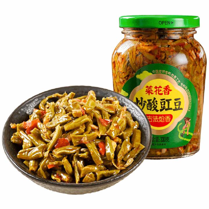 Caihuaxiang Stir-Fried Pickled Long Beans - 330g