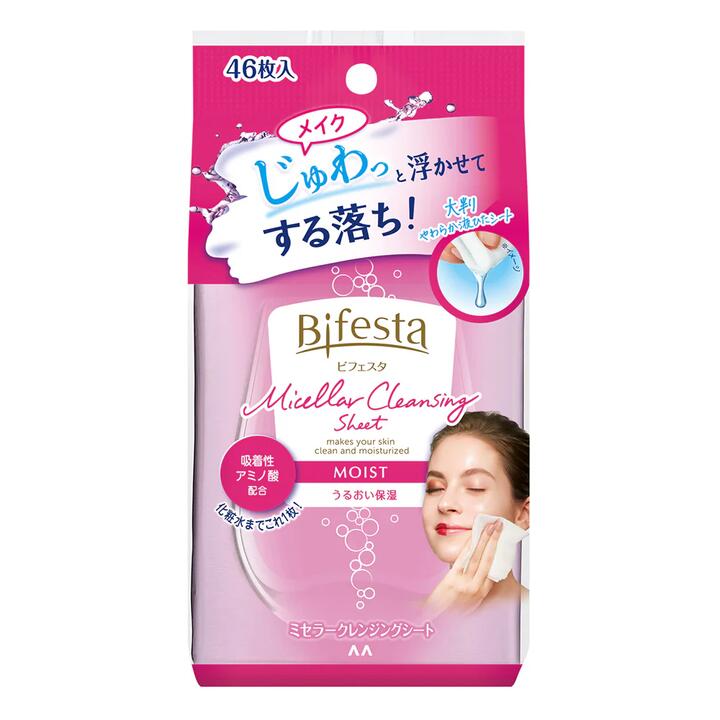 Bifesta Micellar Cleansing Sheet - Moist, 46 Sheets