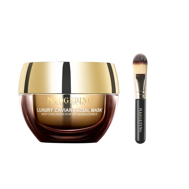 Maogeping Luxury Caviar Facial Mask with Brush - 30g