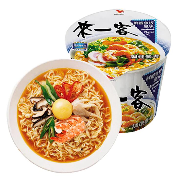 Uni-President One More Cup Seafood Flavor Instant Noodles - 63g