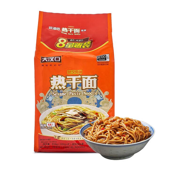 Hankow Original Flavor Wuhan Hot Dry Noodles - 102g x 8 Packs