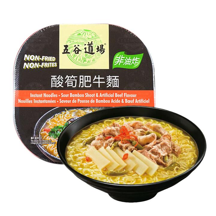 Wugu Daochang Sour Bamboo Shoot & Beef Flavour Instant Noodles - 118g
