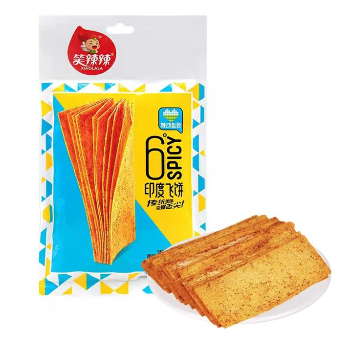 Xiaolala Spicy Indian Paratha Flavored Snack - 72g