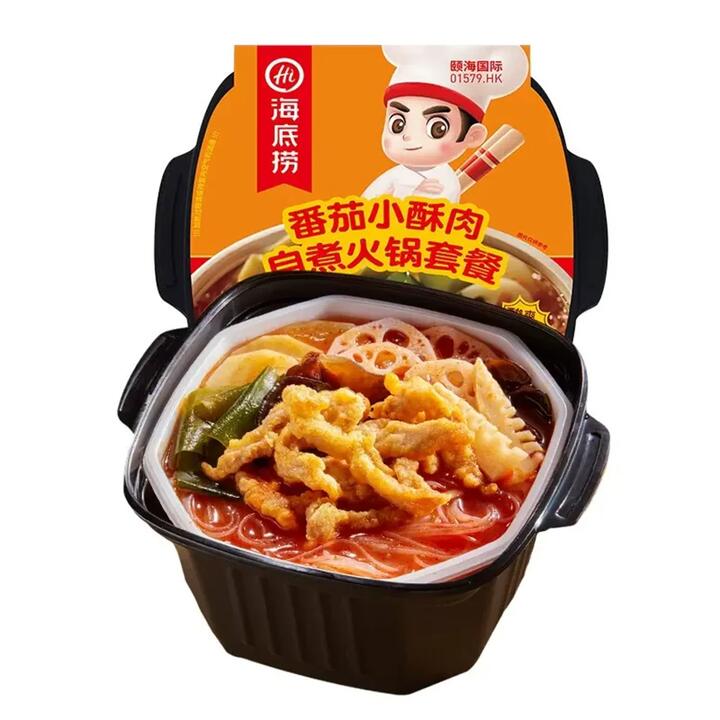 Haidilao Self-Heating Hot Pot - Tomato & Crispy Pork Flavor - 345g