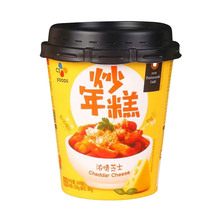 CJ Cheddar Cheese Tteokbokki Cup - 160g