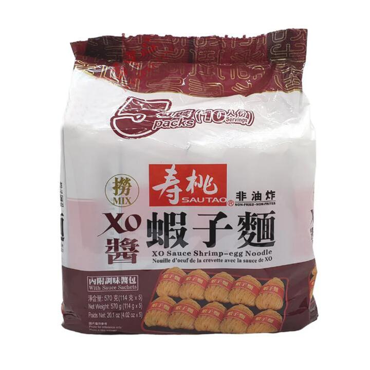 Sau Tao XO Sauce Shrimp-egg Noodle - 5 Packs (114g each)