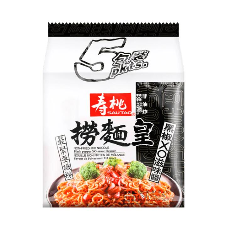 Sau Tao Non-Fried Mix Noodle with Black Pepper XO Sauce - 87g x 5 Packs