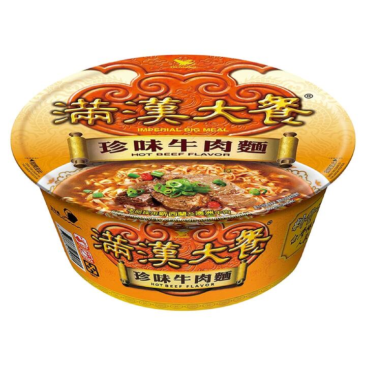 Uni-President Imperial Big Meal Hot Beef Flavor Instant Noodles - 192g