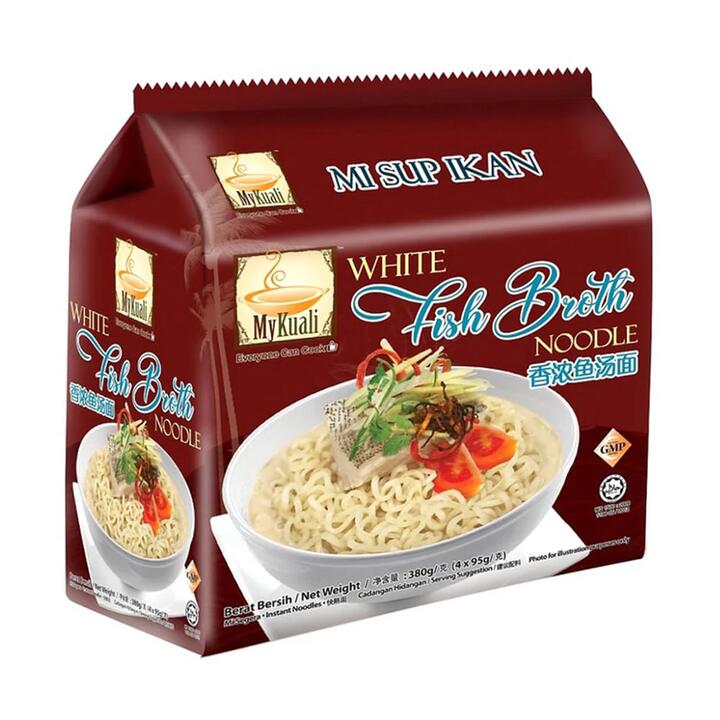 MyKuali White Fish Broth Noodle - 90g x 4 Packs