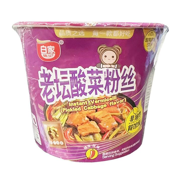 Baijia Instant Vermicelli (Pickled Cabbage Flavor) - Bowl, 110g