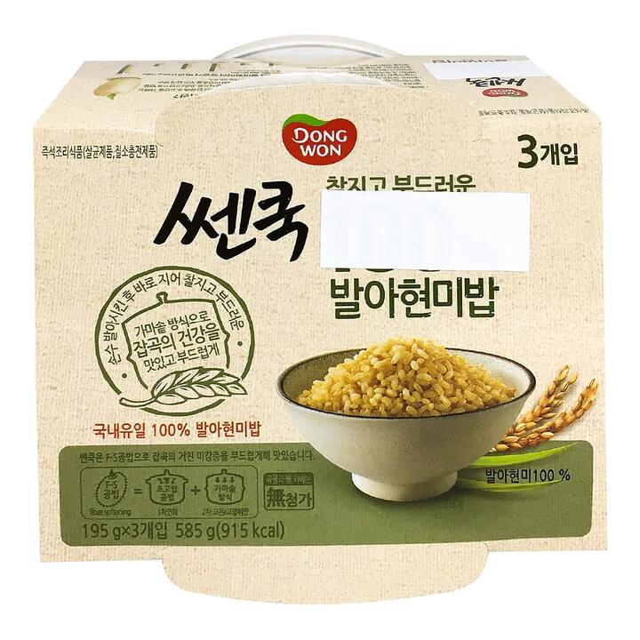 Dong Won Instant Sprouted Brown Rice - 210g x 3pcs