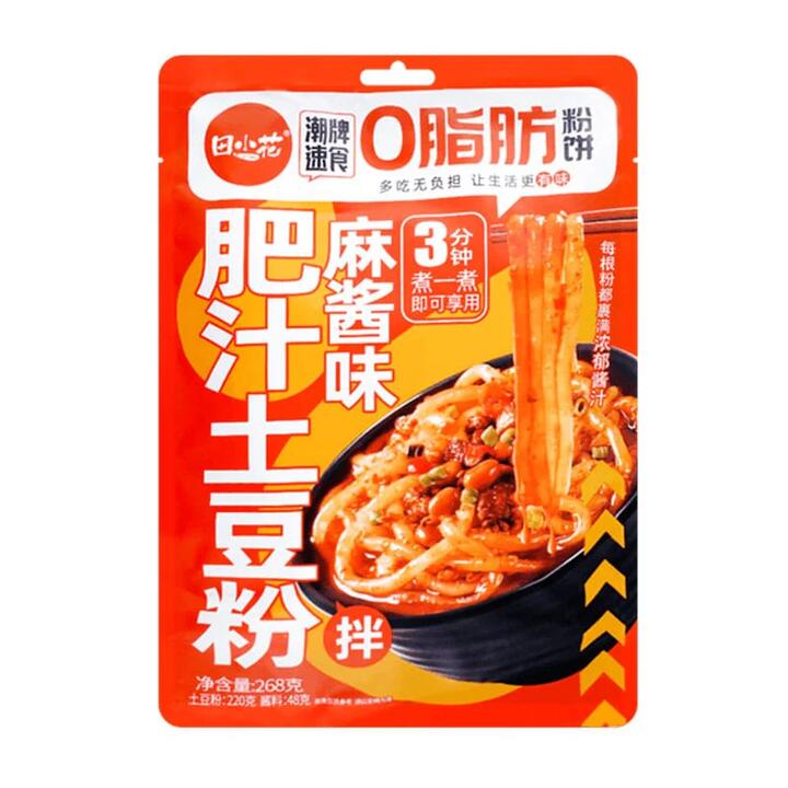 Tian Xiaohua Zero-Fat Potato Noodles with Sesame Sauce Flavor - 268g