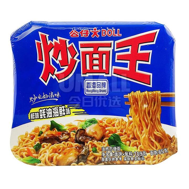 Doll Instant Stir-Fried Noodles with Oyster Sauce and Seafood Flavor - 109g