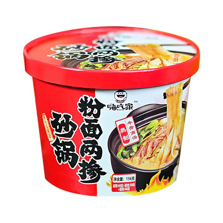 Haichijia Spicy Beef Flavor Instant Pot Noodles & Vermicelli - 156g