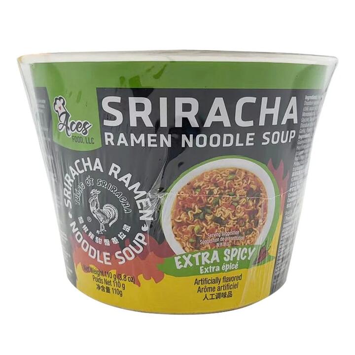 Sriracha Ramen Noodle Soup - Lobster Flavor, Extra Spicy - 110g