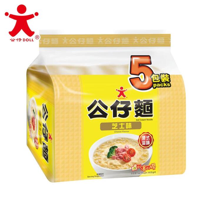 Doll Instant Noodle Cheese Flavour - 95g x 5 Packs