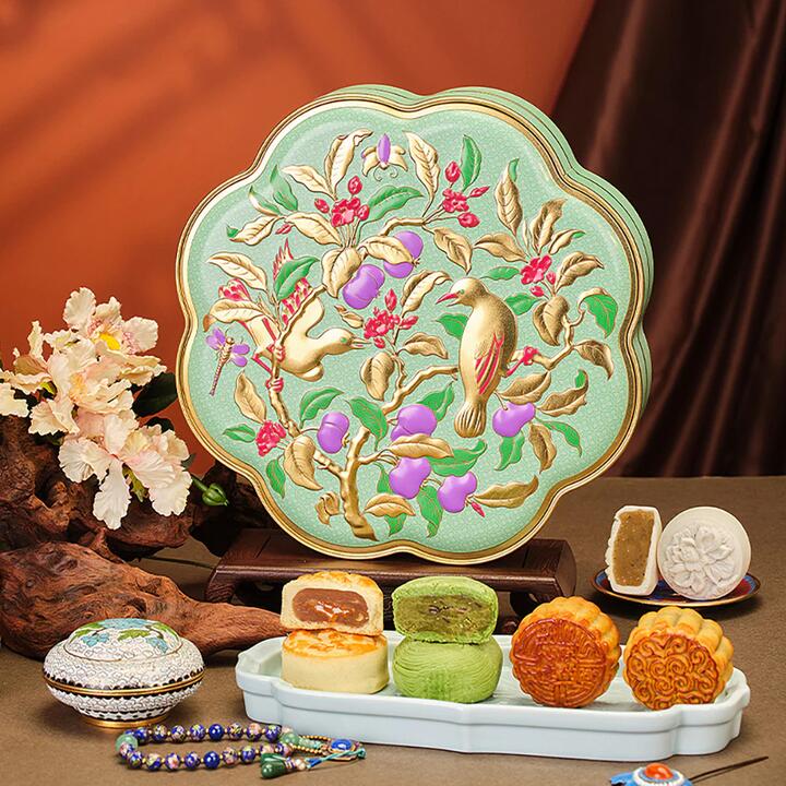 Palace Museum Mid-Autumn Mooncake Gift Box - 7 Pieces, 350g