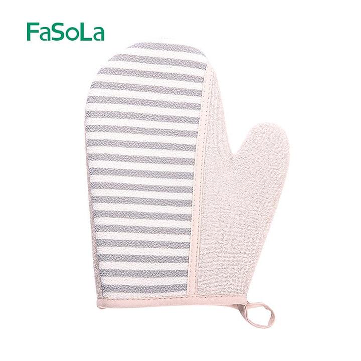 FaSoLa Dual-Effect Bath Glove - Green, 21x16.5cm