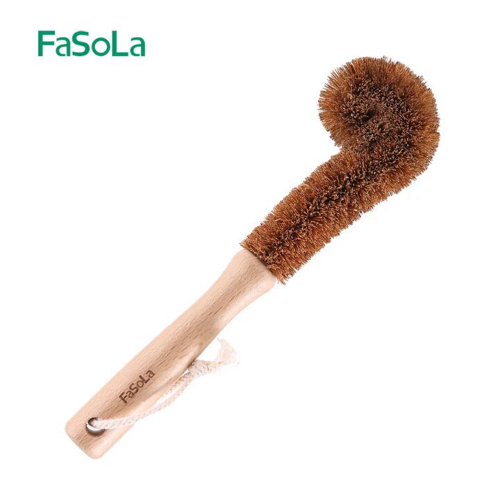 FaSoLa Natural Coconut Fiber Cup Brush - 24.5*6cm