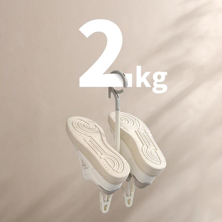 Fasola Rotating Shoe Drying Rack - White