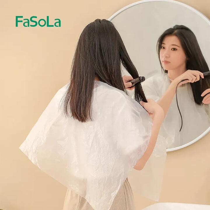 FaSoLa Disposable Capes - White, 100x100cm, Pack of 10