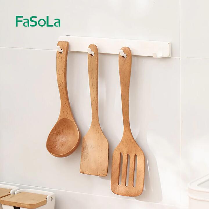FaSoLa White Gap Hook Rack - 26.5*4*3cm