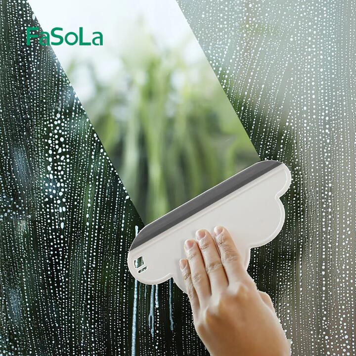 FaSoLa Cloud-Shaped Squeegee - White, 17x10cm