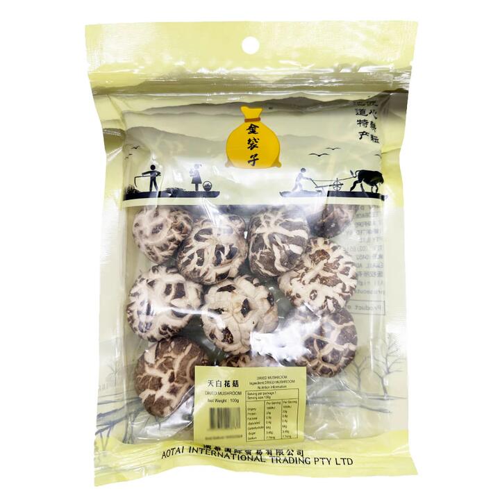 Golden Bag 5A Premium White Flower Mushrooms - 100g