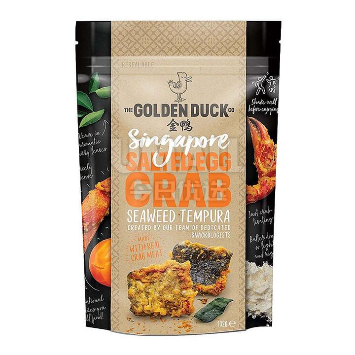 The Golden Duck Singapore Salted Egg Crab Seaweed Tempura - 102g
