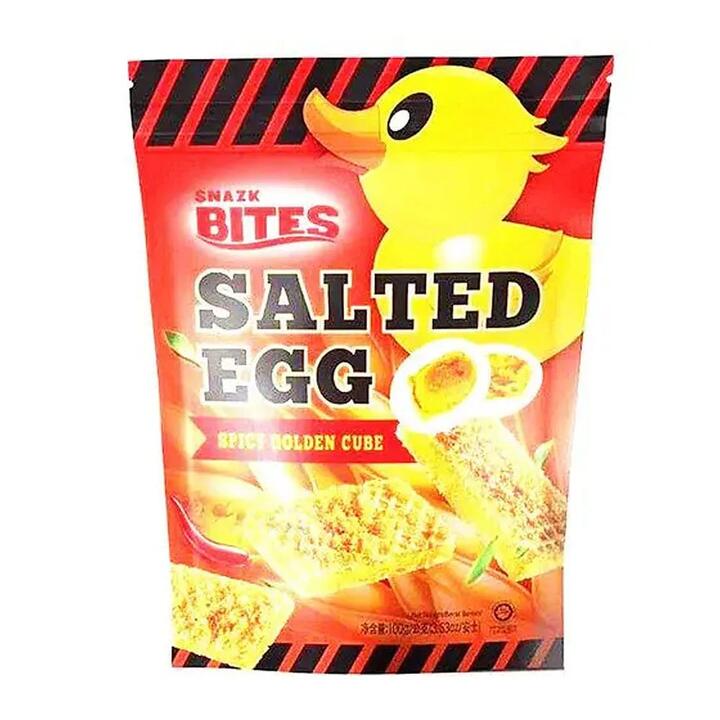Snazk Bite Salted Egg Spicy Golden Cube - 100g