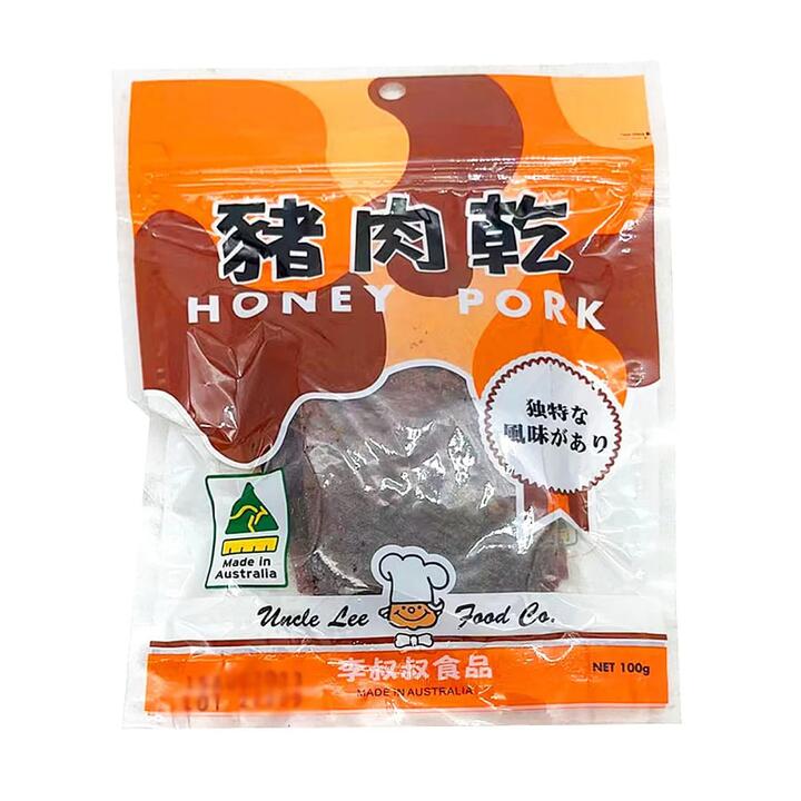 Uncle Lee Honey Pork Jerky - 100g