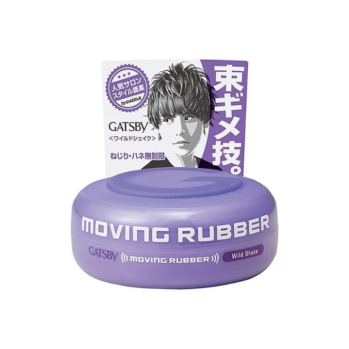 Gatsby Moving Rubber Hair Wax - Wild Shake, 80g