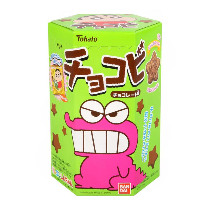Tohato Crayon Shin-chan Corn Stars Chocolate Cookies - 25g