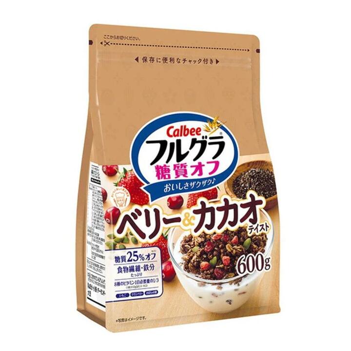 Calbee Strawberry & Cocoa Multigrain Breakfast Cereal - Low Sugar - 600g
