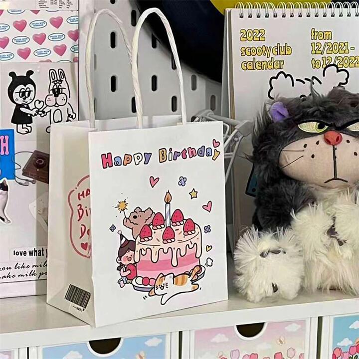 Ulife Birthday Gift Bag - Small, White