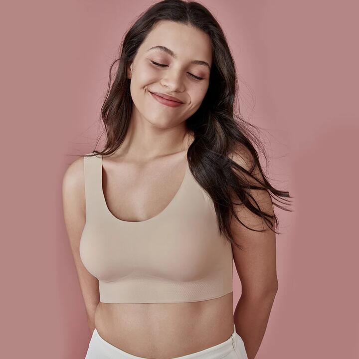 Ubras Size-Free Plus Vest Bra - Black
