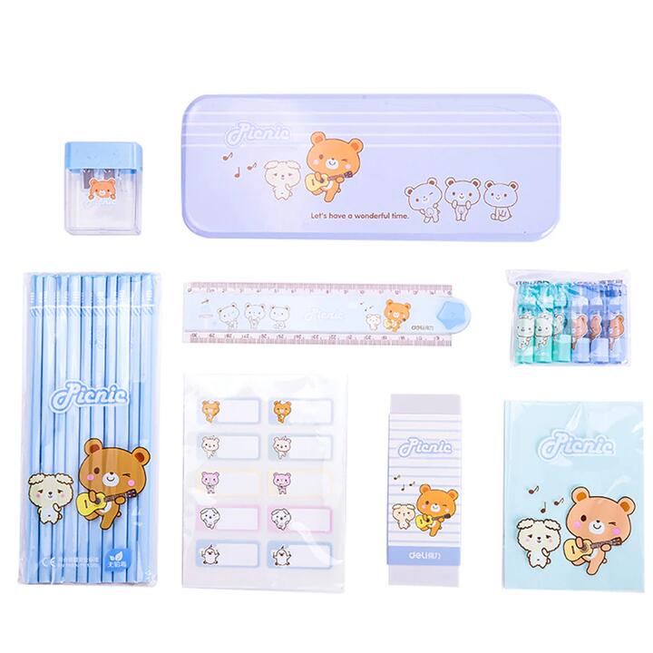 Deli Stationery Gift Set (Blue)