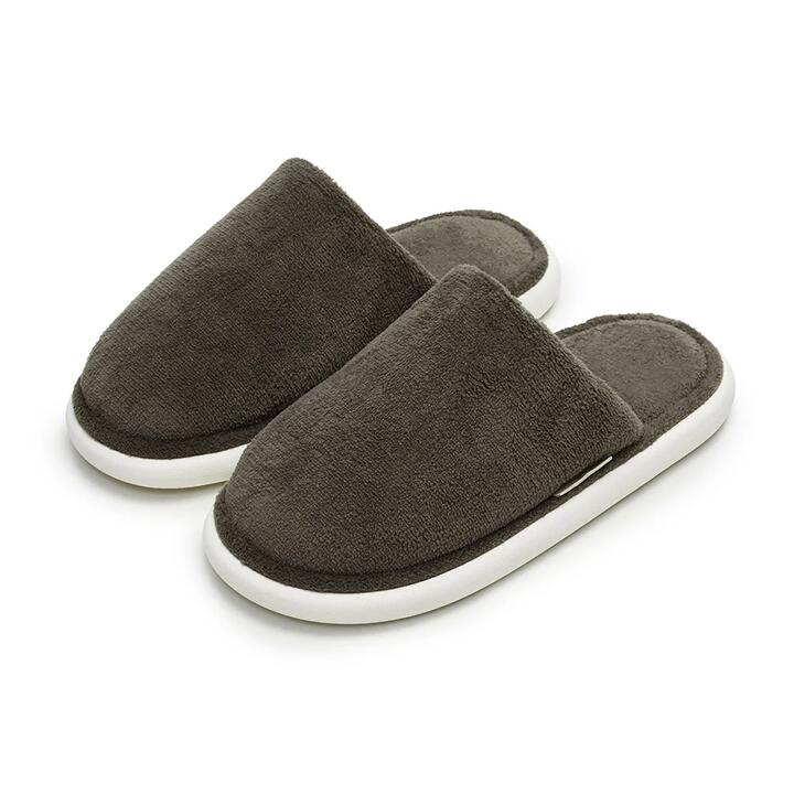 YouDiao Men's Cotton Slippers - Cocoa Brown, Size 40-41